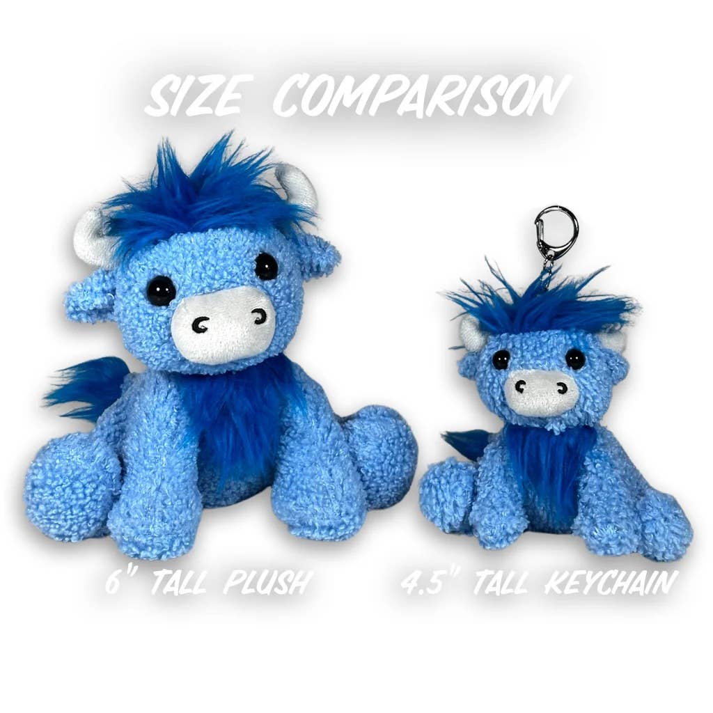 BABE THE BLUE OX 4.5" Plush Keychain w/Mini Story Minnesota