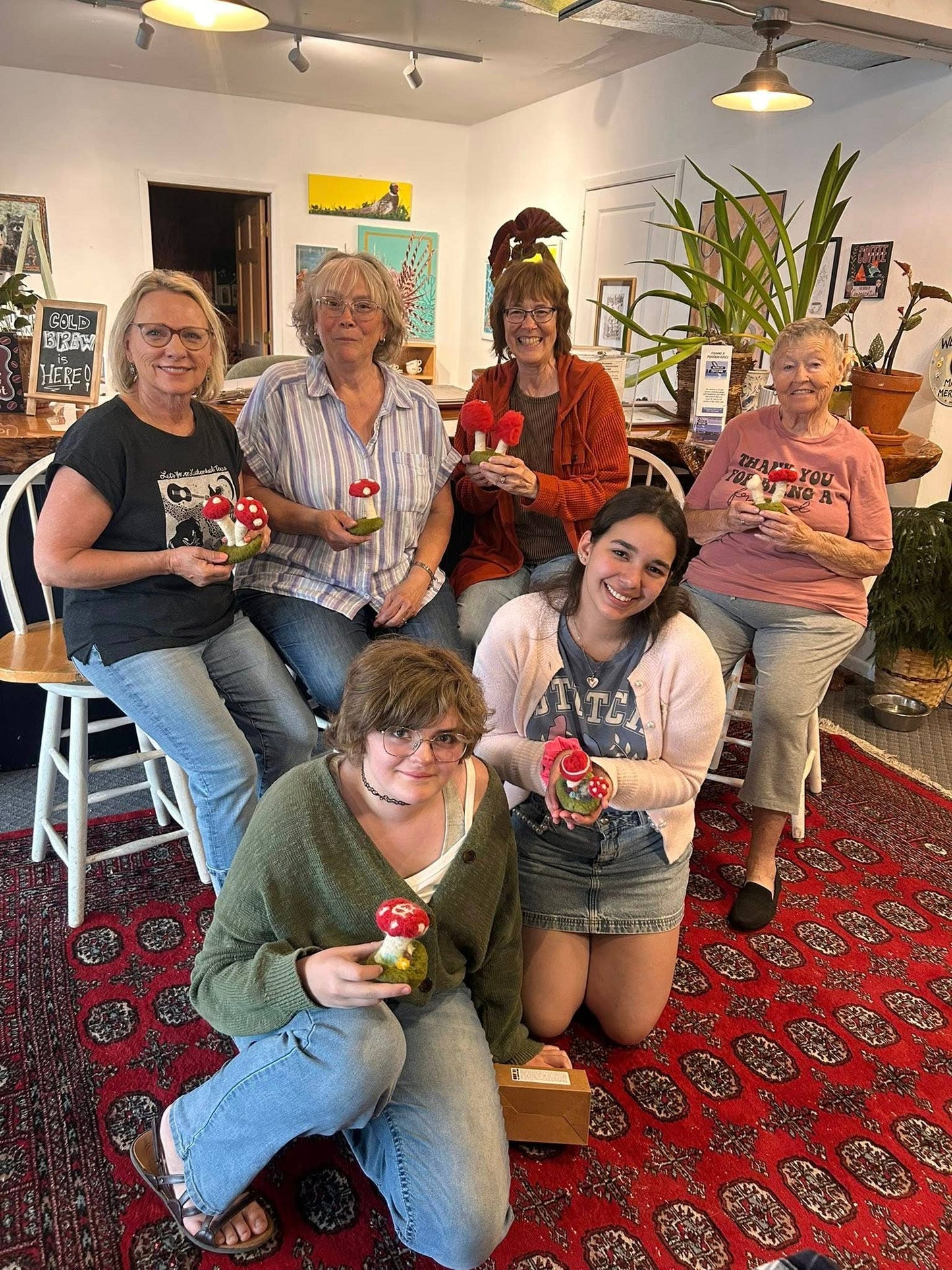 Mushroom Needle Felting Kit