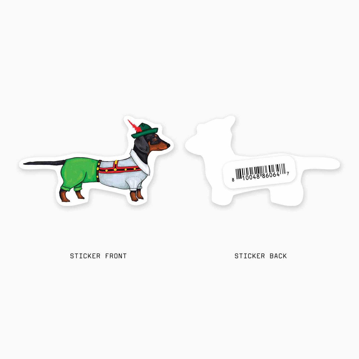 Lederhund - 3" Art Sticker