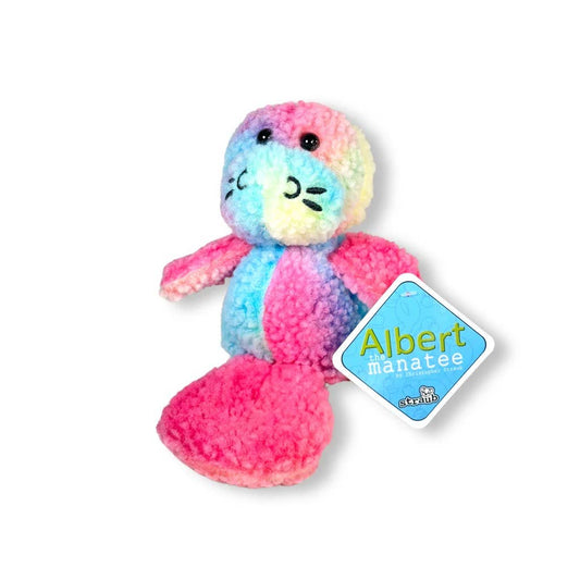 ALBERT THE MANATEE 6" Plush Toy: Multi-Colored