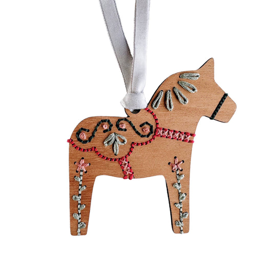 Dala Horse Wooden Embroidery Kit
