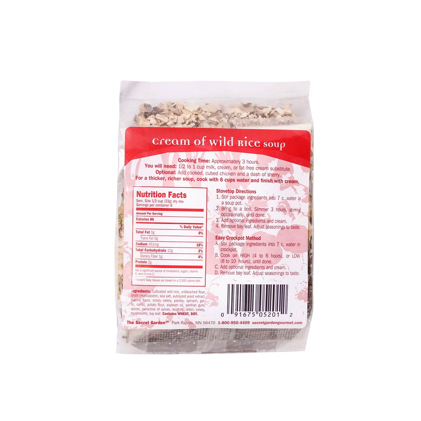 Cream of Wild Rice Soup 7oz.