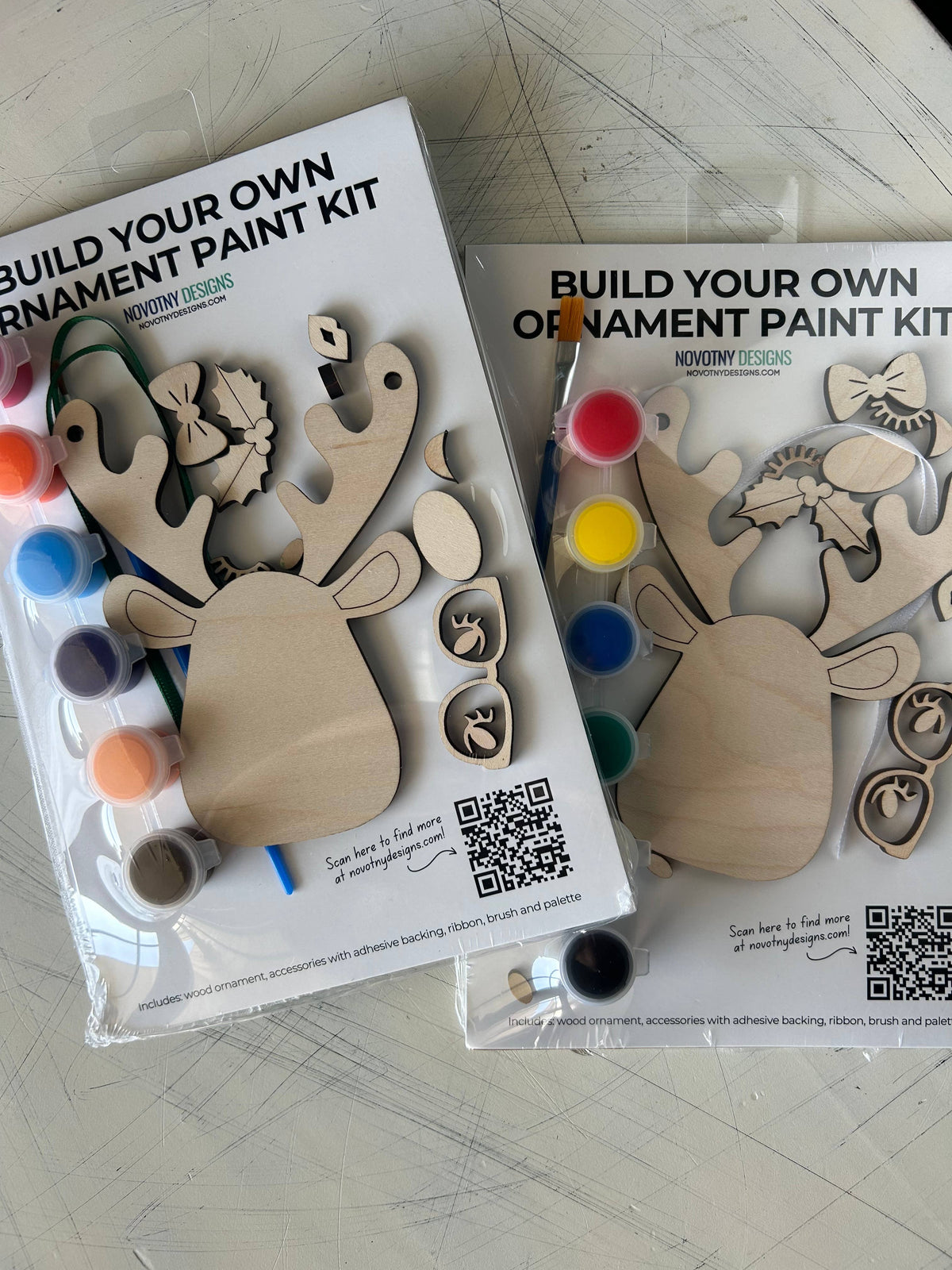 Build Your Own Reindeer Ornament Paint Kit
