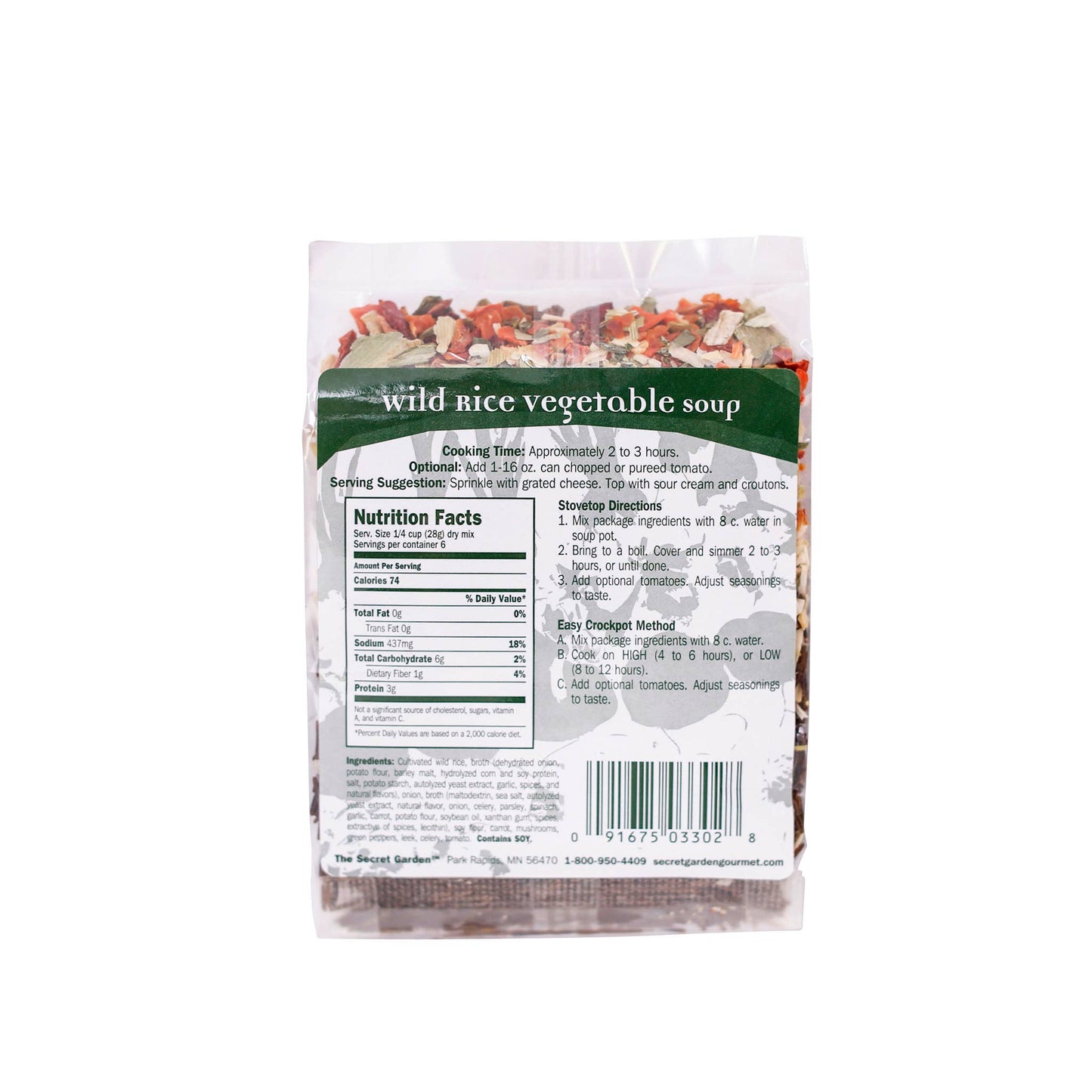 Vegetable Wild Rice Soup Mix 6oz.