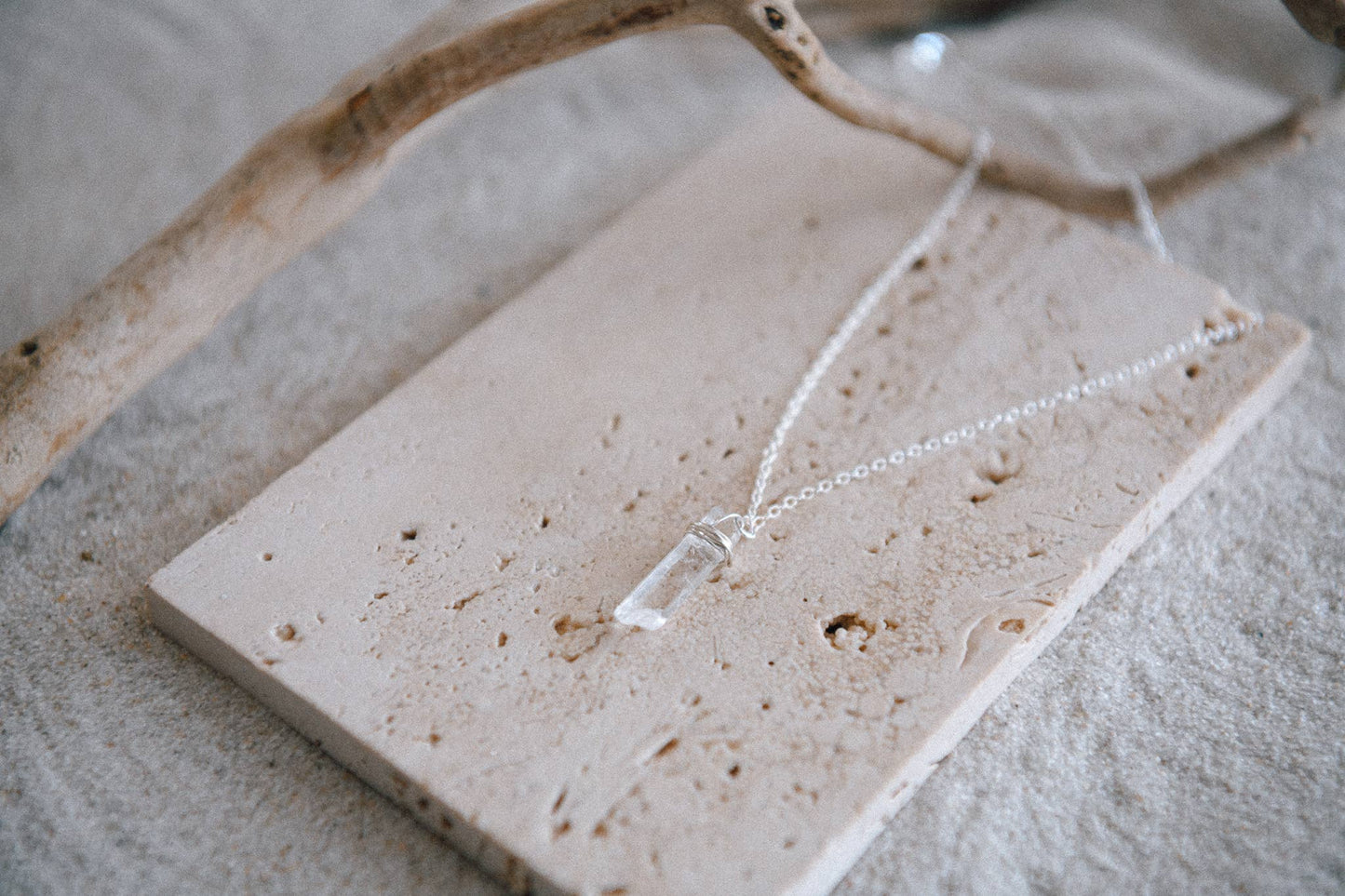 Wild Heart Crystal Quartz Pendant Necklace