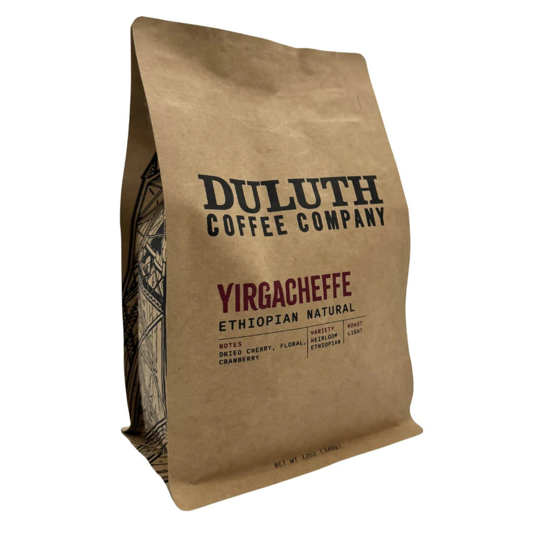 Yirgacheffe Ethiopian Natural Coffee 12oz Bag