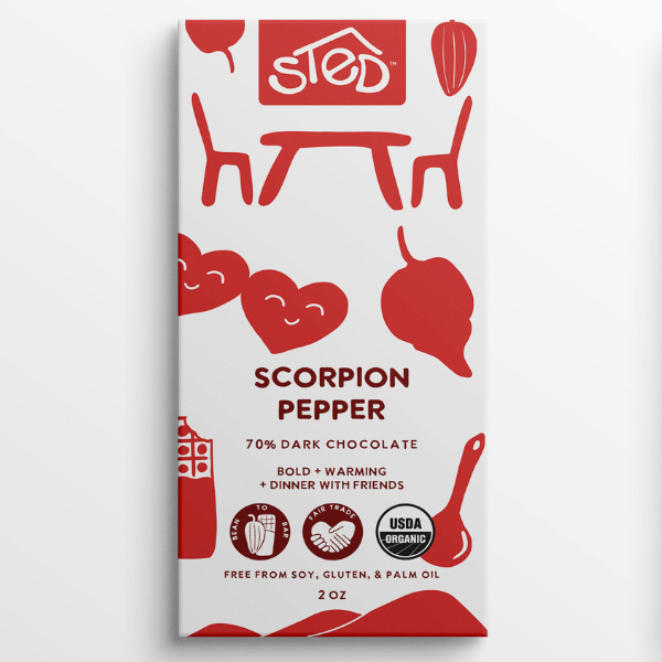 Scorpion Pepper 2 oz Chocolate Bar