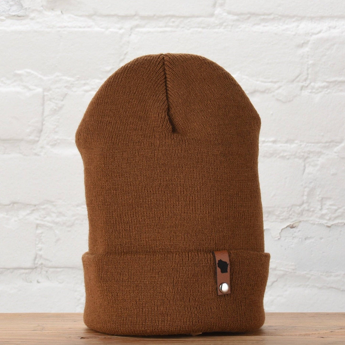 Wisconsin Beanie: Caramel