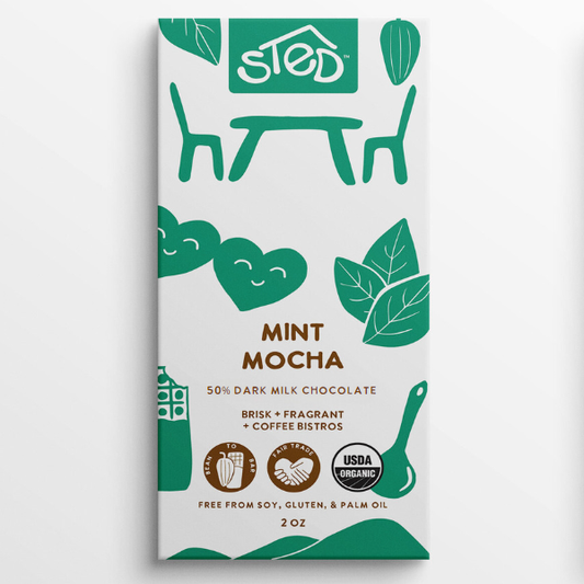 Mint Mocha 2 oz Chocolate Bar